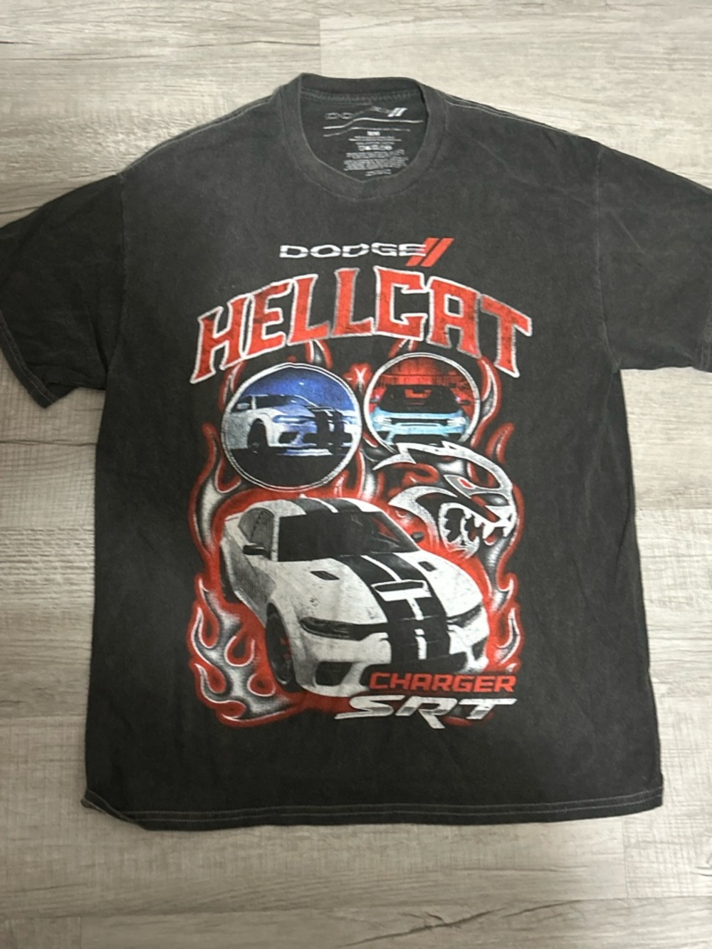 Dodge Hellcat Charger SRT Graphic Tee - Black